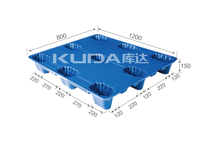 1208B吹塑九腳塑料托盤